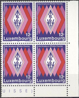 LUXEMBURGO - 1987 - 50º aniversario Reseau Luxembourgeois des Amateurs d'Ondes Courtes [RL]
